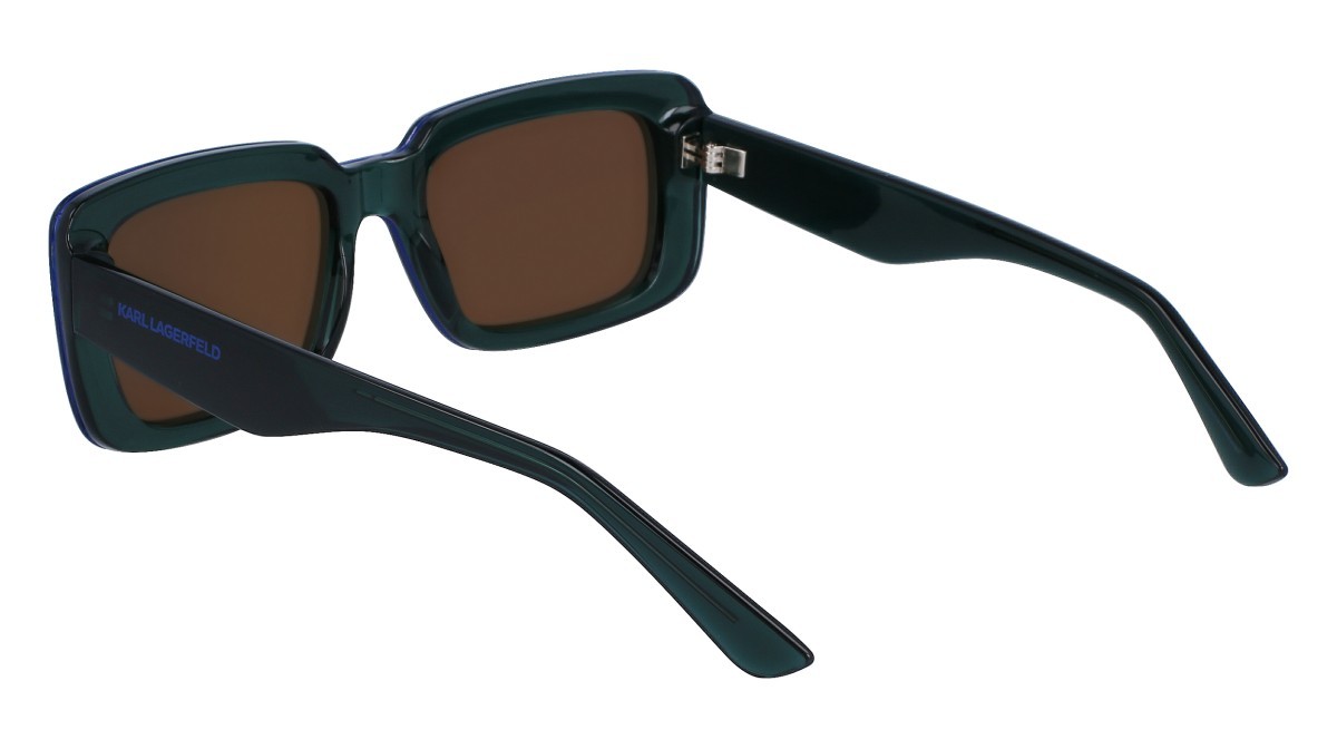 Sonnenbrillen Karl Lagerfeld KL6101S (300) farbe green form rechteckig gläser solid brown