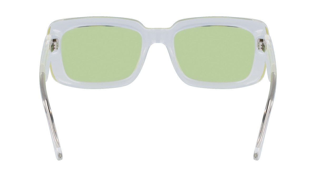 Sonnenbrillen Karl Lagerfeld KL6101S (970) farbe crystal form rechteckig gläser solid lime