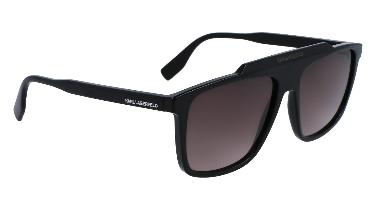 Sonnenbrillen Karl Lagerfeld KL6107S (001) farbe black form aviator gläser gradient grey