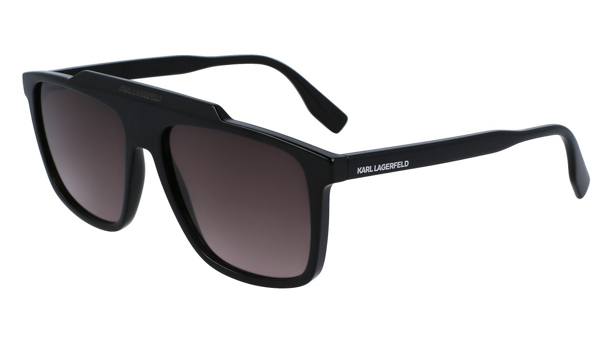 Sonnenbrillen Karl Lagerfeld KL6107S (001) farbe black form aviator gläser gradient grey