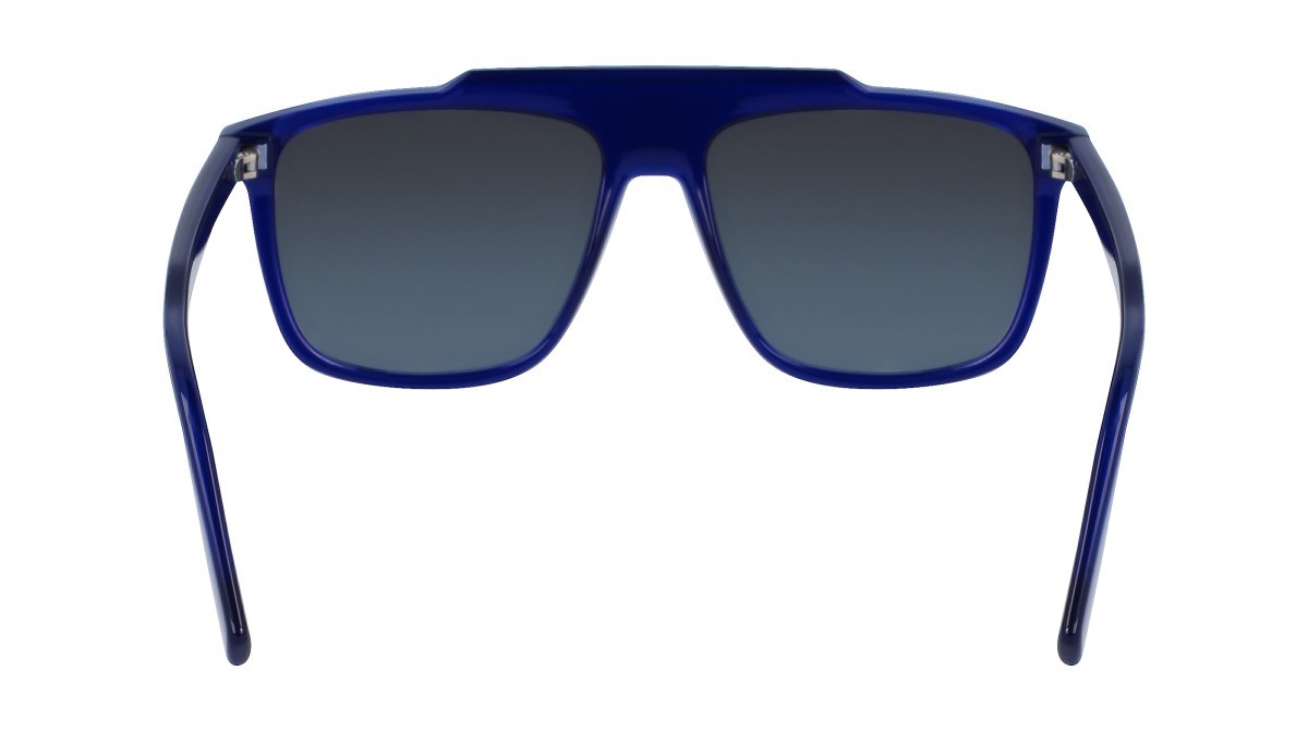 Occhiali da sole Karl Lagerfeld KL6107S (400) colore blue forma aviator lenti gradient grey/blue