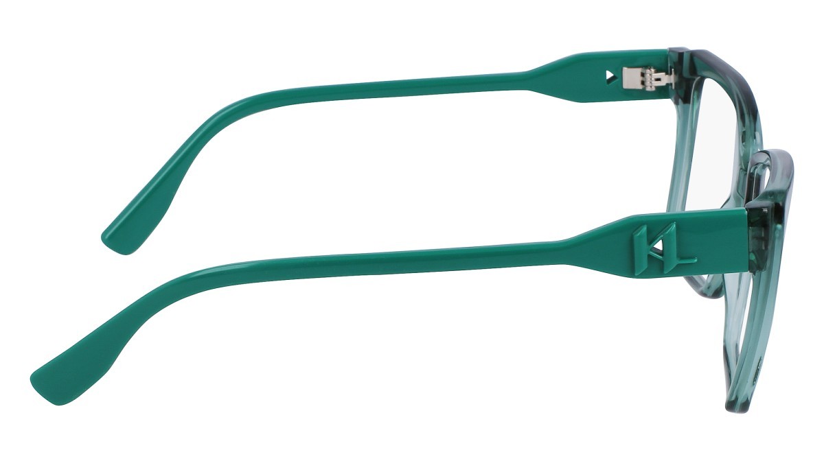 Brillen Karl Lagerfeld KL6110 (300) farbe green form rechteckig gläser demo