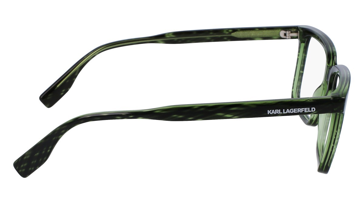 Brillen Karl Lagerfeld KL6113 (330) farbe striped green form rechteckig gläser demo