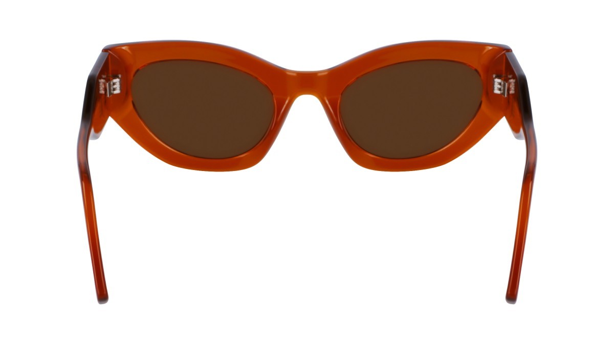 Sonnenbrillen Karl Lagerfeld KL6122S (216) farbe caramel form cat-eye gläser solid brown