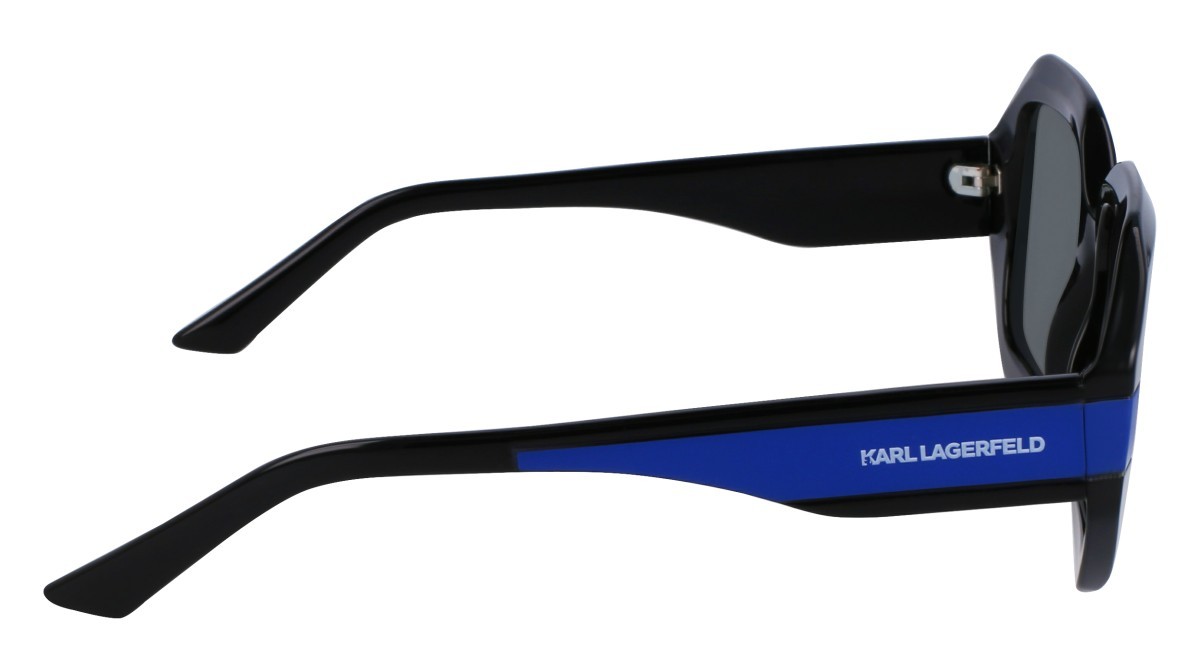 Sonnenbrillen Karl Lagerfeld KL6124S (001) farbe black form rechteckig gläser solid green