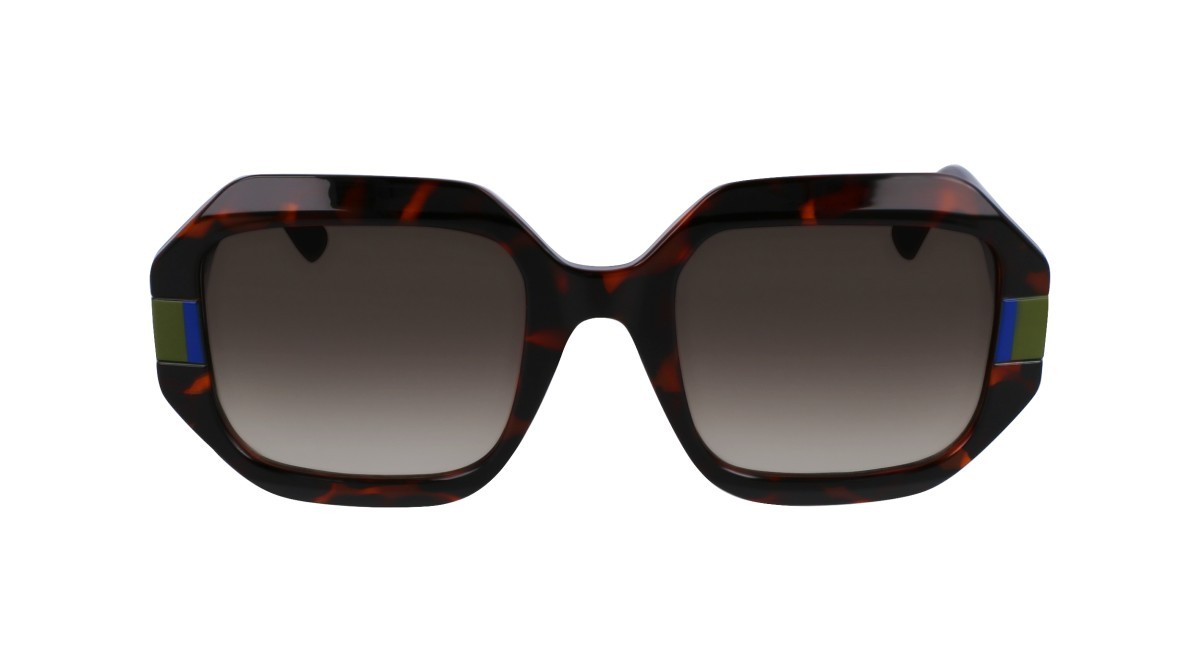 Sonnenbrillen Karl Lagerfeld KL6124S (240) farbe tortoise form rechteckig gläser gradient