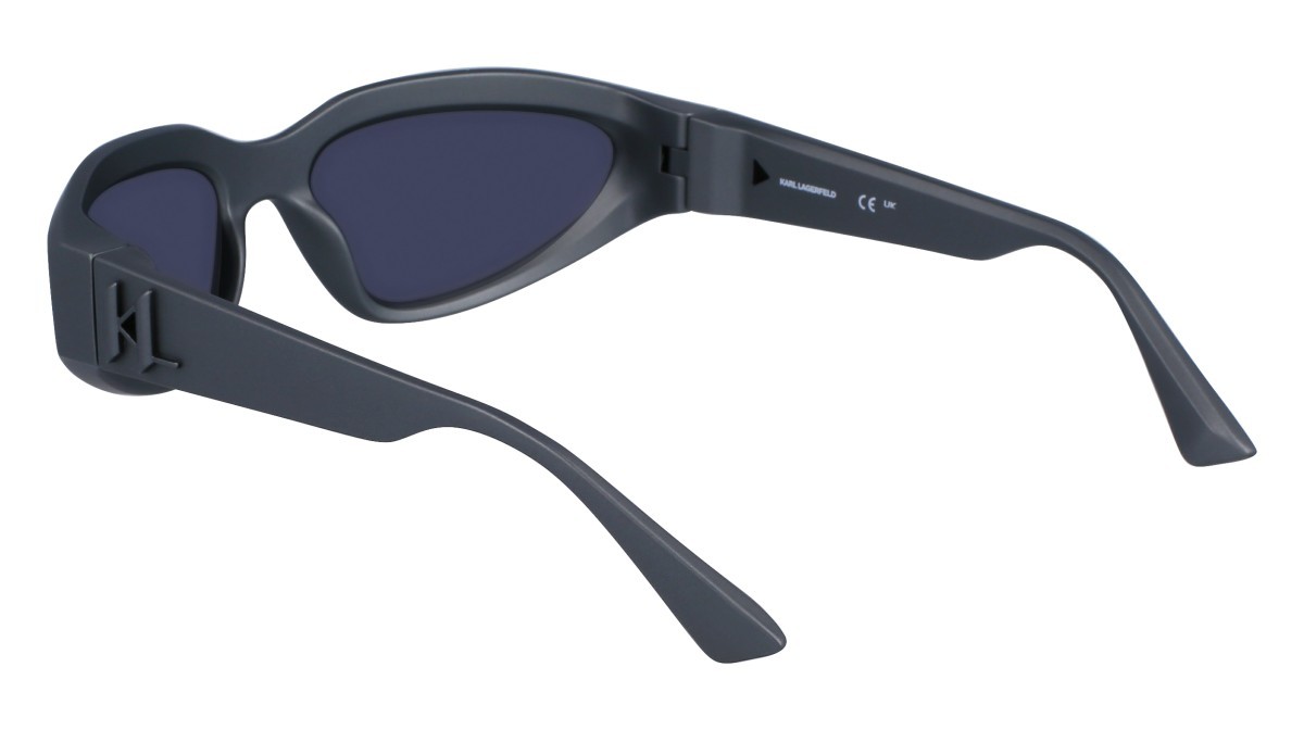 Sonnenbrillen Karl Lagerfeld KL6128S (024) farbe metallic grey form maske gläser solid grey