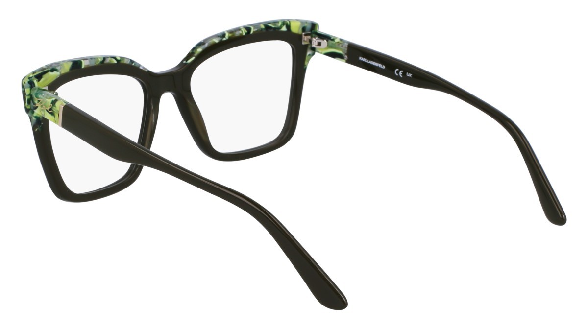 Brillen Karl Lagerfeld KL6130 (309) farbe olive green/marble form rechteckig 