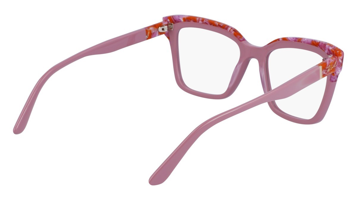 Occhiali da vista Karl Lagerfeld KL6130 (618) colore rose/marble forma rettangolare 