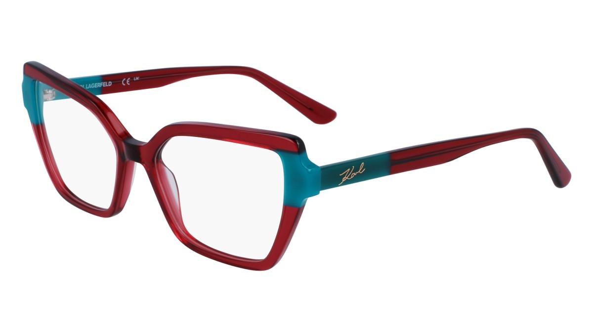 Brillen Karl Lagerfeld KL6131 (603) farbe wine/green form rechteckig 
