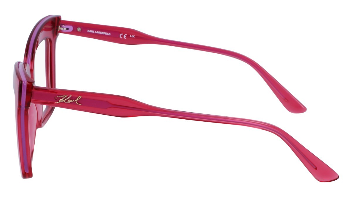 Occhiali da vista Karl Lagerfeld KL6136 (612) colore cherry forma rettangolare 