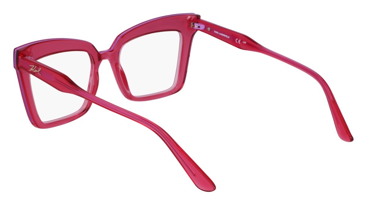 Occhiali da vista Karl Lagerfeld KL6136 (612) colore cherry forma rettangolare 