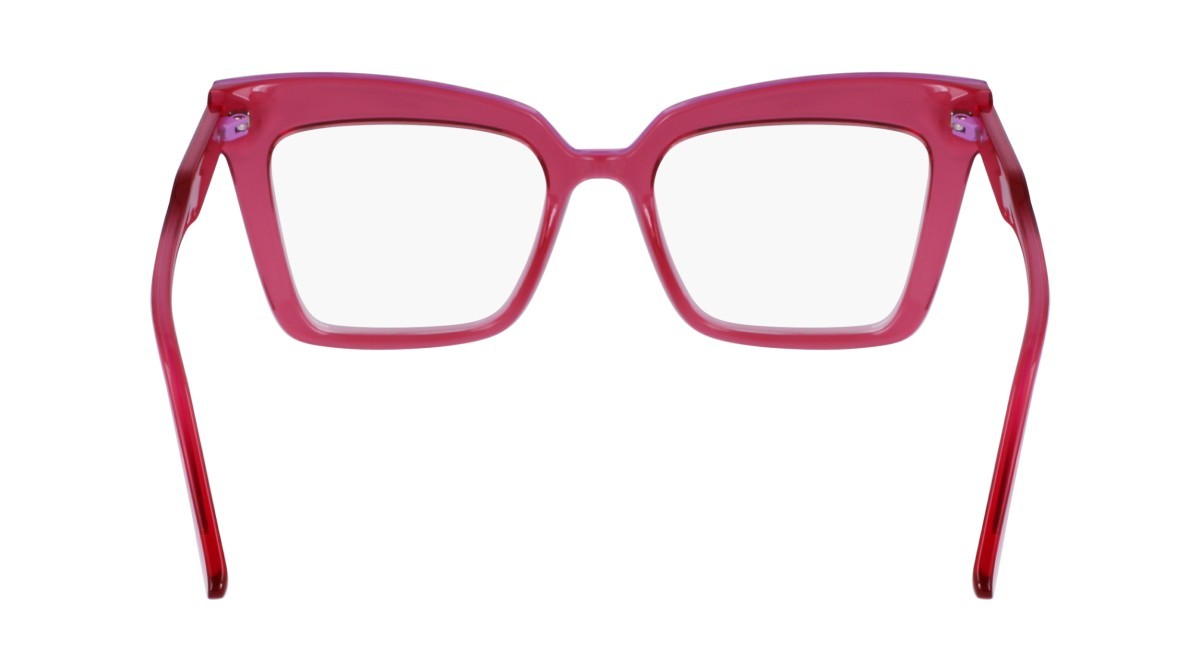 Occhiali da vista Karl Lagerfeld KL6136 (612) colore cherry forma rettangolare 