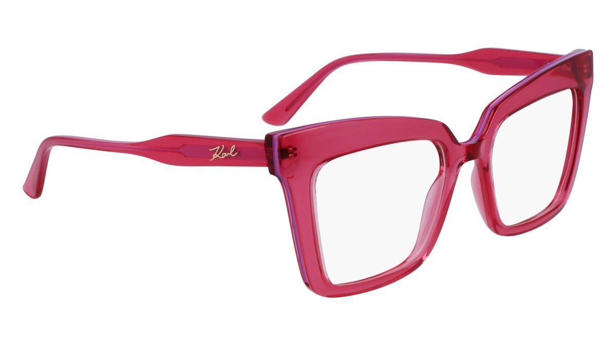 Occhiali da vista Karl Lagerfeld KL6136 (612) colore cherry forma rettangolare 