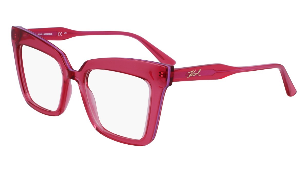 Occhiali da vista Karl Lagerfeld KL6136 (612) colore cherry forma rettangolare 