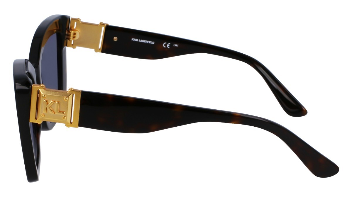 Occhiali da sole Karl Lagerfeld KL6139S (240) colore tortoise forma rettangolare lenti gradient blue