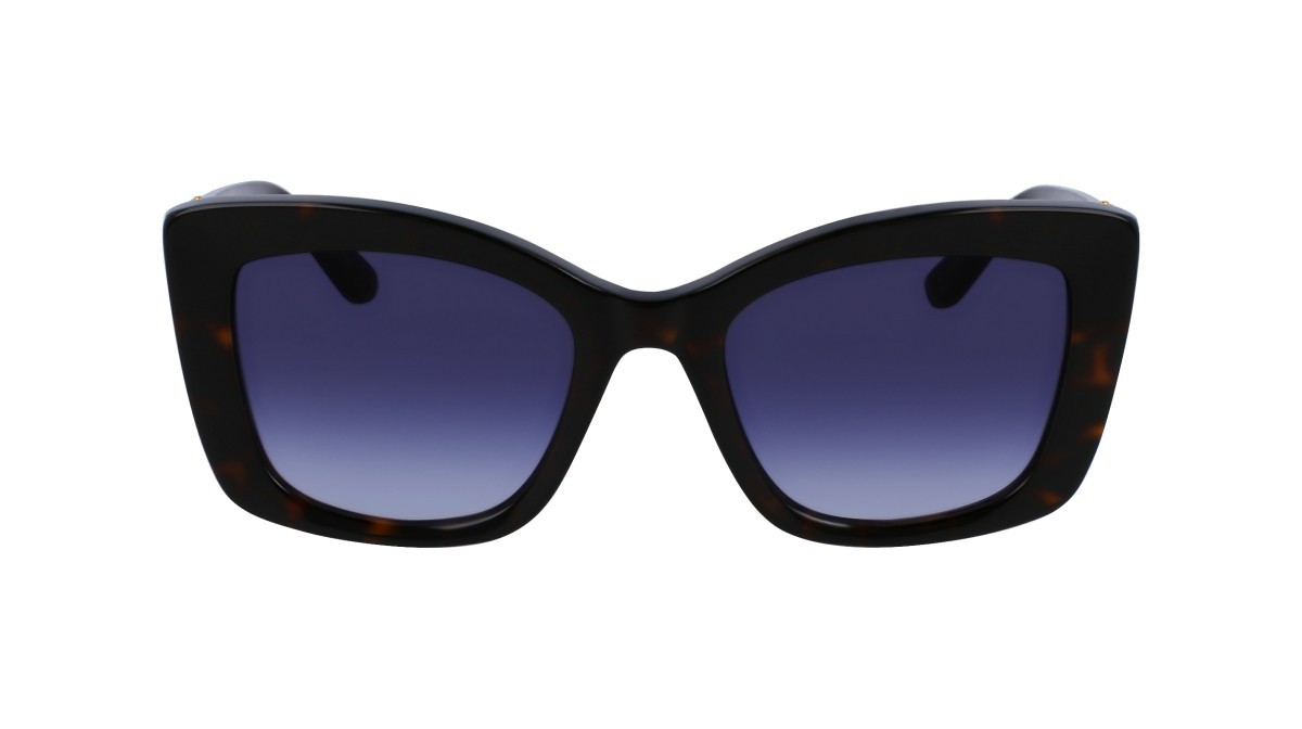 Occhiali da sole Karl Lagerfeld KL6139S (240) colore tortoise forma rettangolare lenti gradient blue
