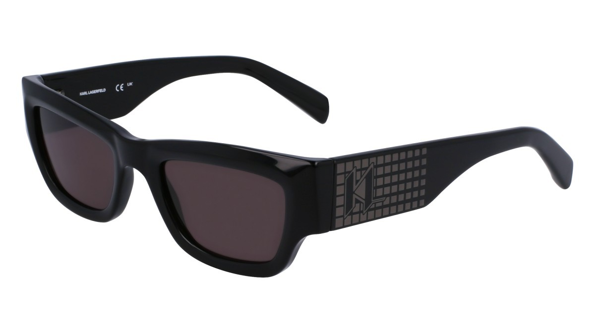 Sonnenbrillen Karl Lagerfeld KL6141S (001) farbe black form rechteckig gläser solid smoke
