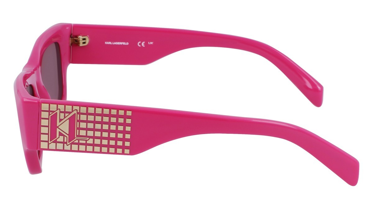 Sonnenbrillen Karl Lagerfeld KL6141S (525) farbe fuchsia form rechteckig gläser solid purple