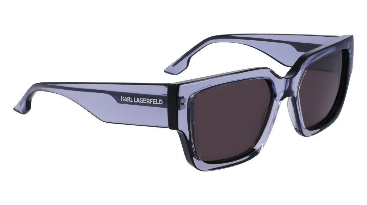 Sonnenbrillen Karl Lagerfeld KL6142S (020) farbe grey form rechteckig gläser solid smoke