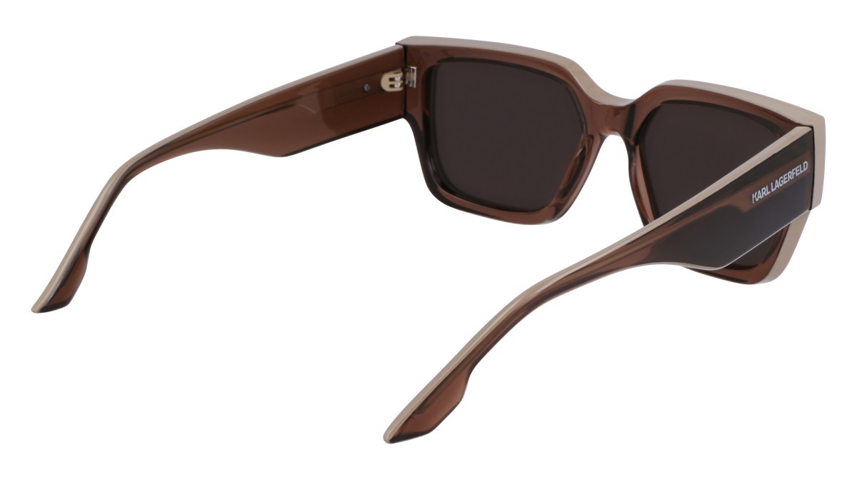 Sonnenbrillen Karl Lagerfeld KL6142S (246) farbe light brown form rechteckig gläser solid brown