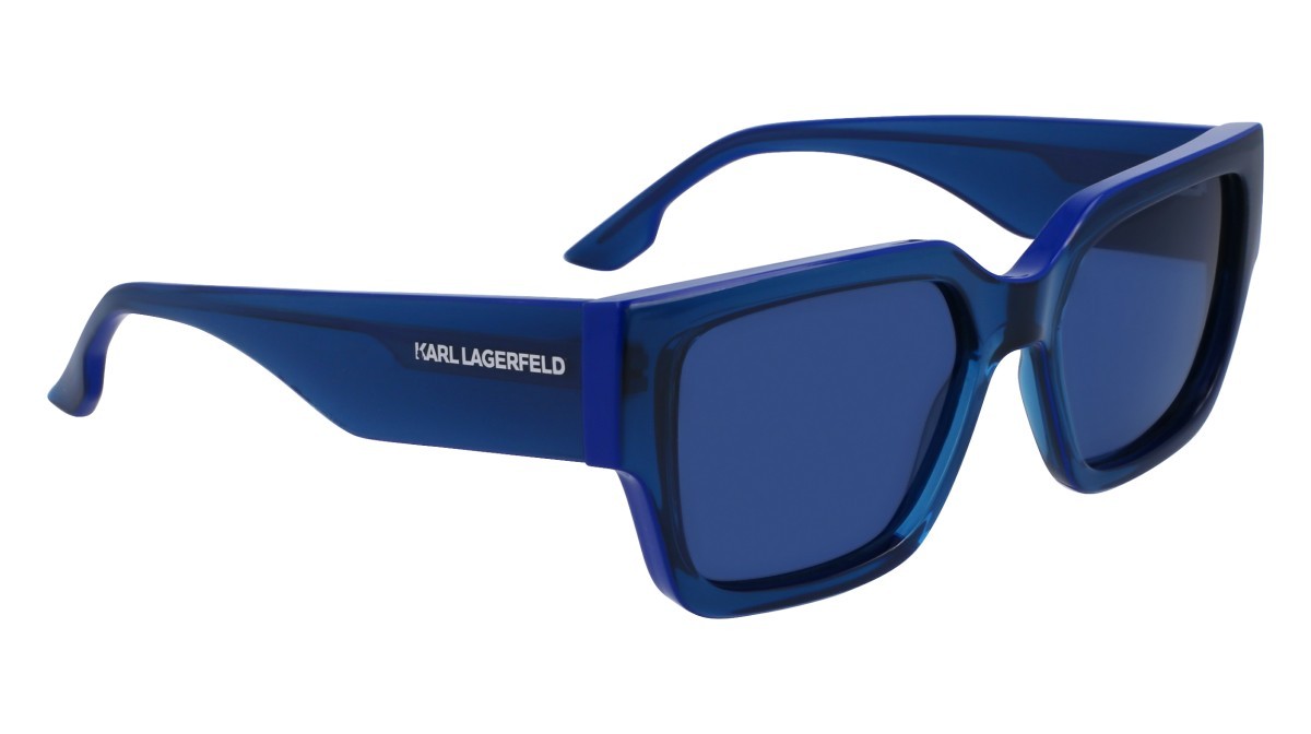Sonnenbrillen Karl Lagerfeld KL6142S (423) farbe sky blue form rechteckig gläser blue solid