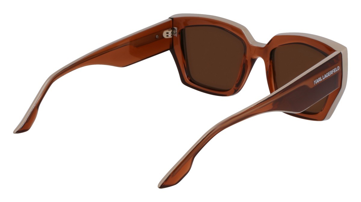 Occhiali da sole Karl Lagerfeld KL6143S N (246) colore light brown forma rettangolare 
