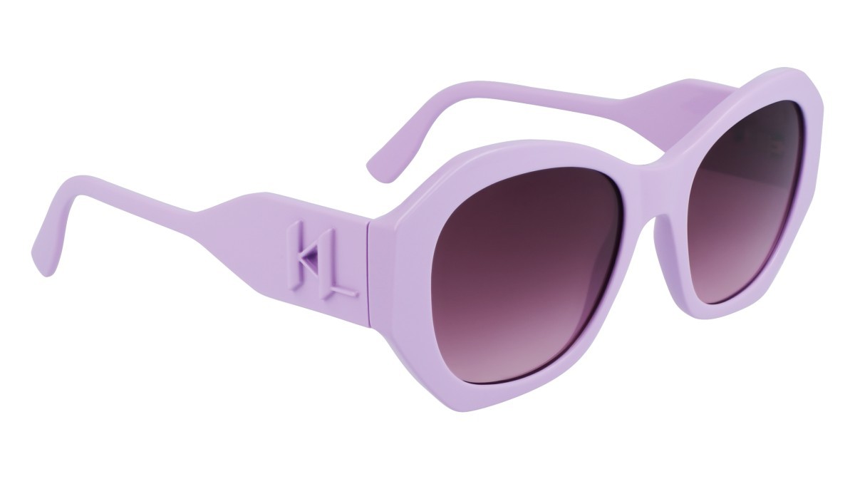 Occhiali da sole Karl Lagerfeld KL6146S (516) colore lilac forma rettangolare lenti gradient violet