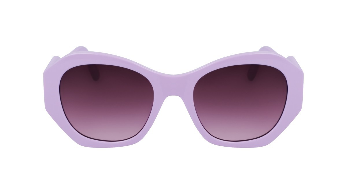 Occhiali da sole Karl Lagerfeld KL6146S (516) colore lilac forma rettangolare lenti gradient violet