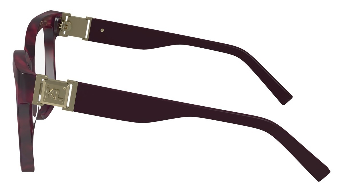 Occhiali da vista Karl Lagerfeld KL6149 (512) colore striped wine/purple forma rettangolare 