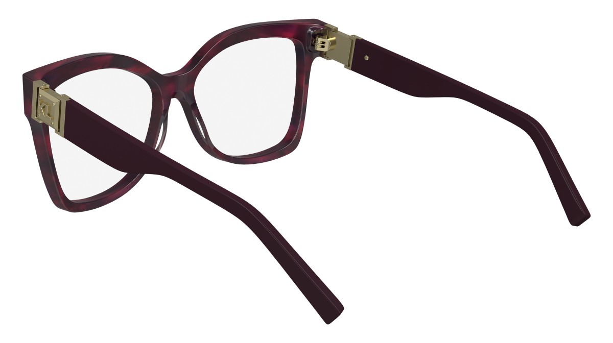 Occhiali da vista Karl Lagerfeld KL6149 (512) colore striped wine/purple forma rettangolare 