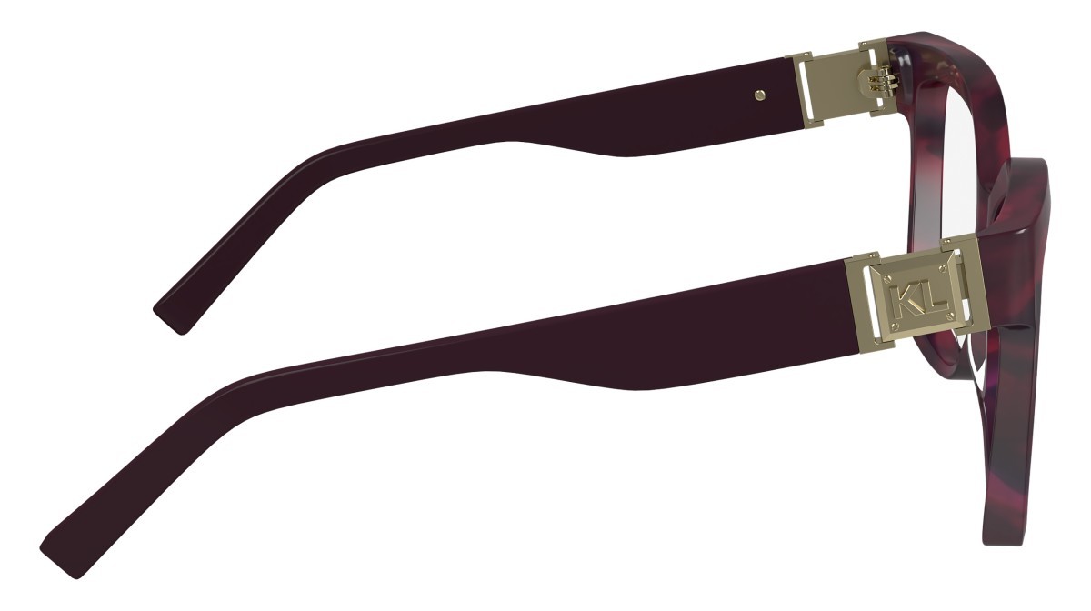 Occhiali da vista Karl Lagerfeld KL6149 (512) colore striped wine/purple forma rettangolare 