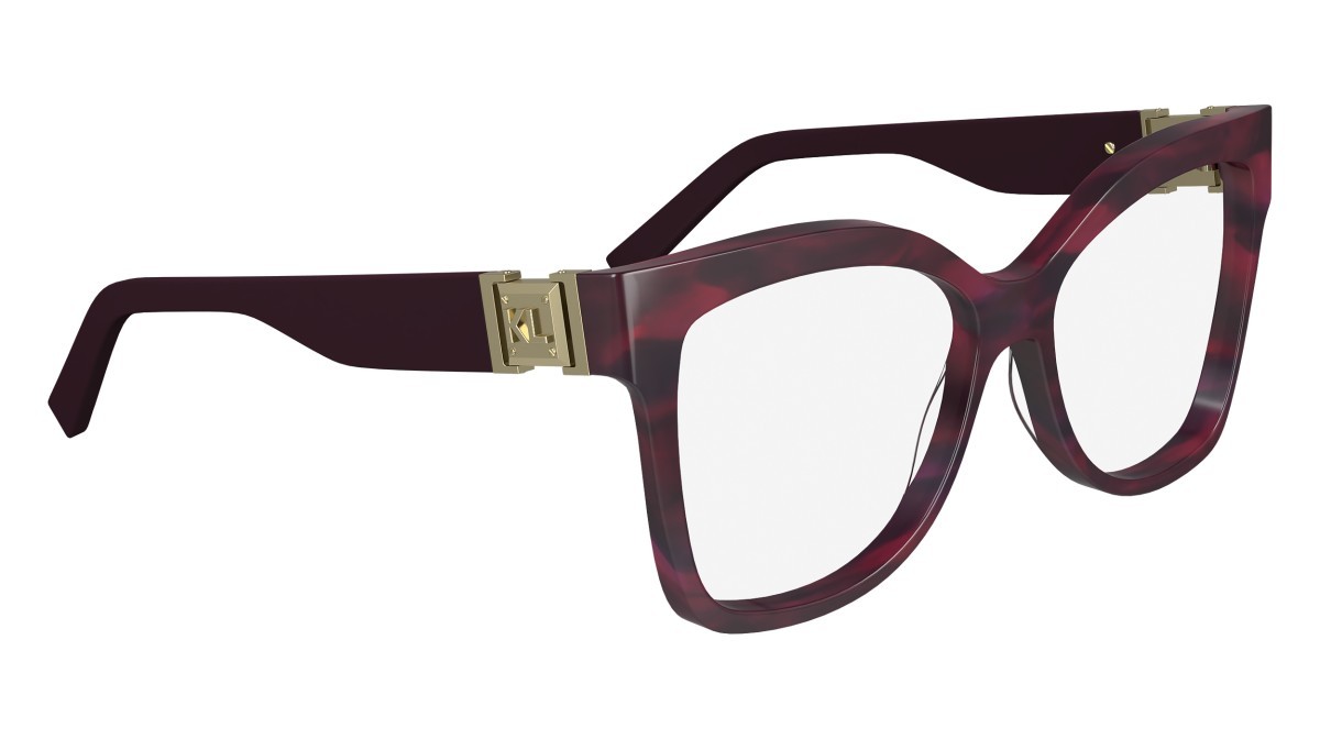 Occhiali da vista Karl Lagerfeld KL6149 (512) colore striped wine/purple forma rettangolare 