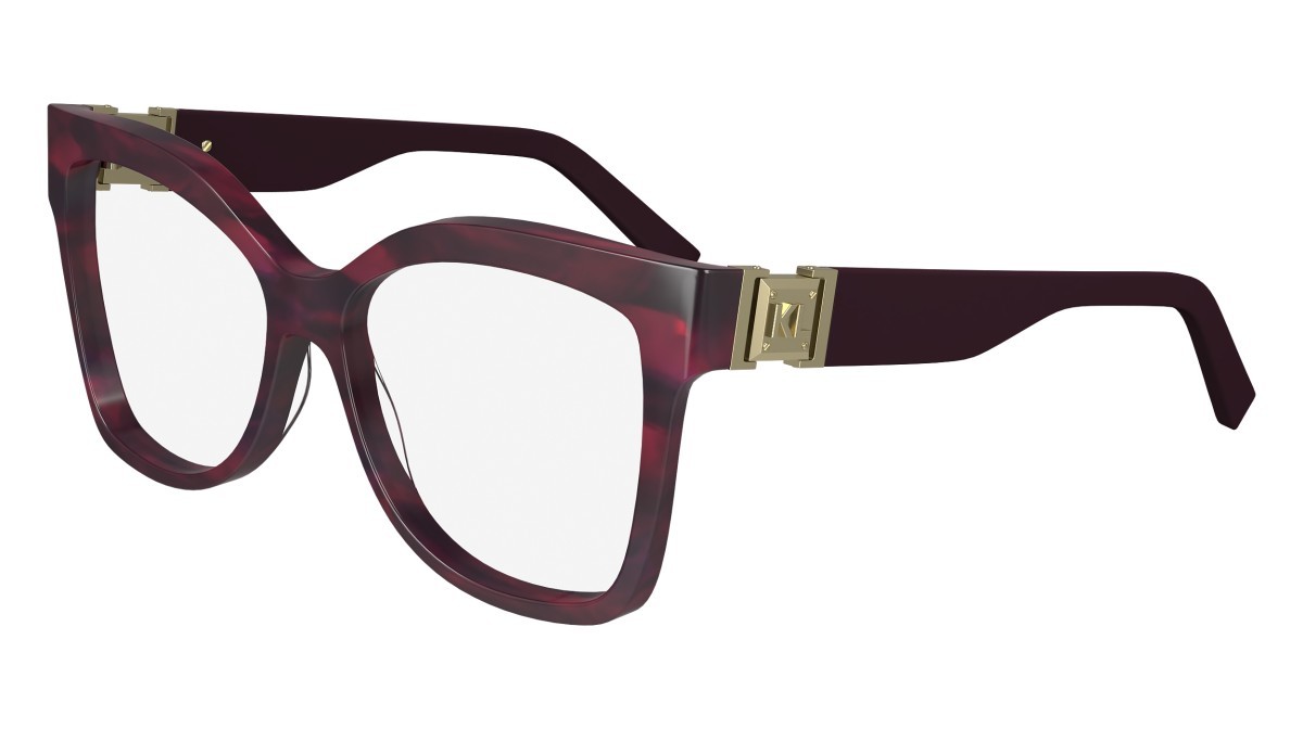 Occhiali da vista Karl Lagerfeld KL6149 (512) colore striped wine/purple forma rettangolare 