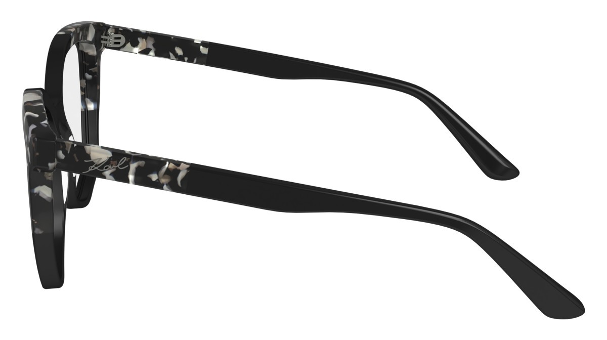 Eyeglasses Karl Lagerfeld KL6154 (013) color black/marble black shape rectangle 