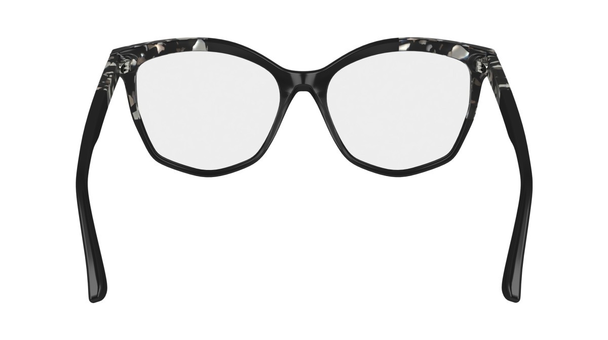Eyeglasses Karl Lagerfeld KL6154 (013) color black/marble black shape rectangle 