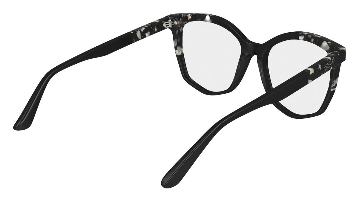Eyeglasses Karl Lagerfeld KL6154 (013) color black/marble black shape rectangle 