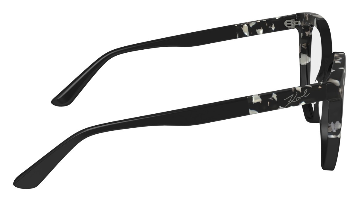 Eyeglasses Karl Lagerfeld KL6154 (013) color black/marble black shape rectangle 