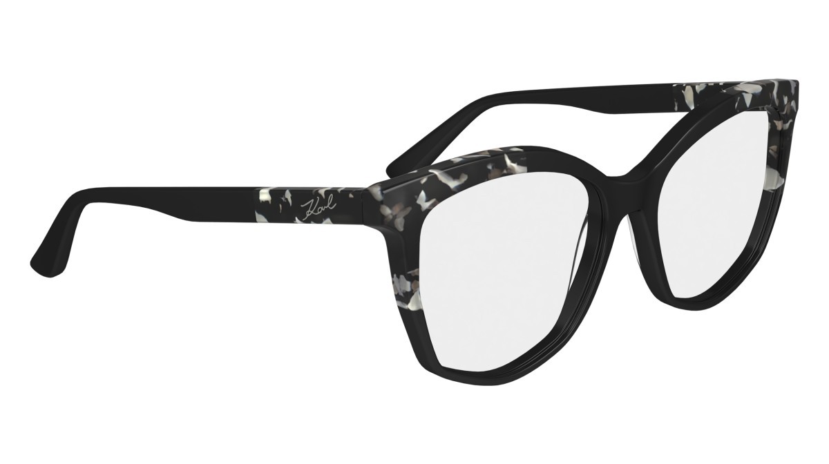 Eyeglasses Karl Lagerfeld KL6154 (013) color black/marble black shape rectangle 