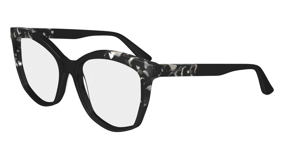 Eyeglasses Karl Lagerfeld KL6154 (013) color black/marble black shape rectangle 