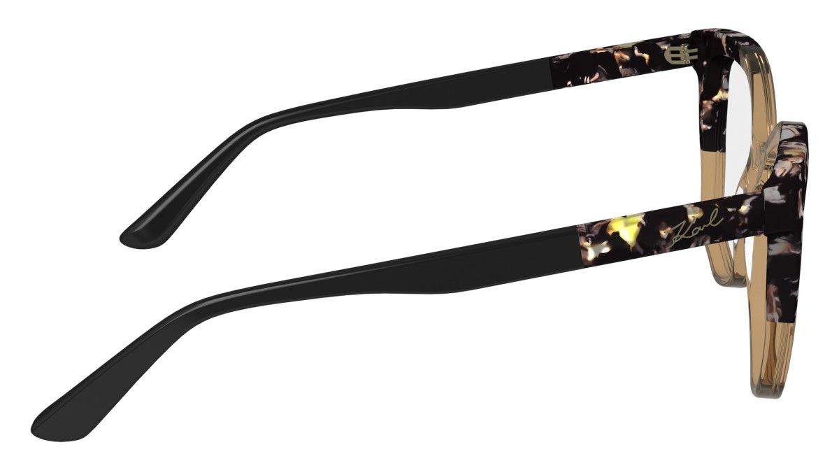 Occhiali da vista Karl Lagerfeld KL6154 (245) colore brown/marble brown forma rettangolare 