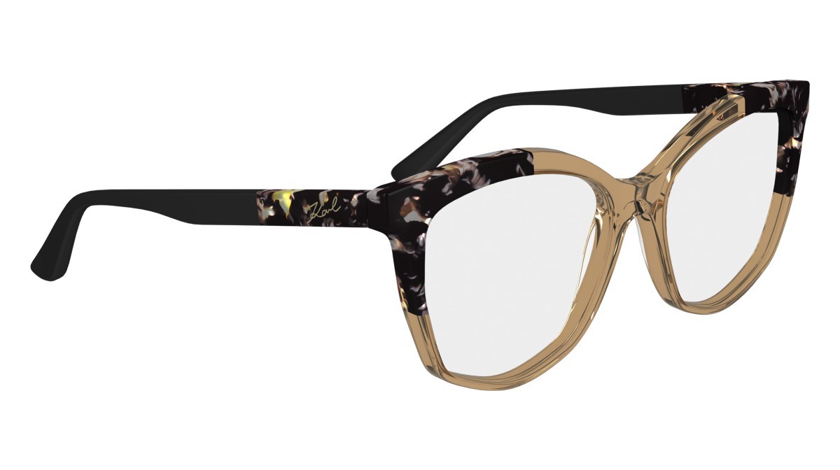Occhiali da vista Karl Lagerfeld KL6154 (245) colore brown/marble brown forma rettangolare 