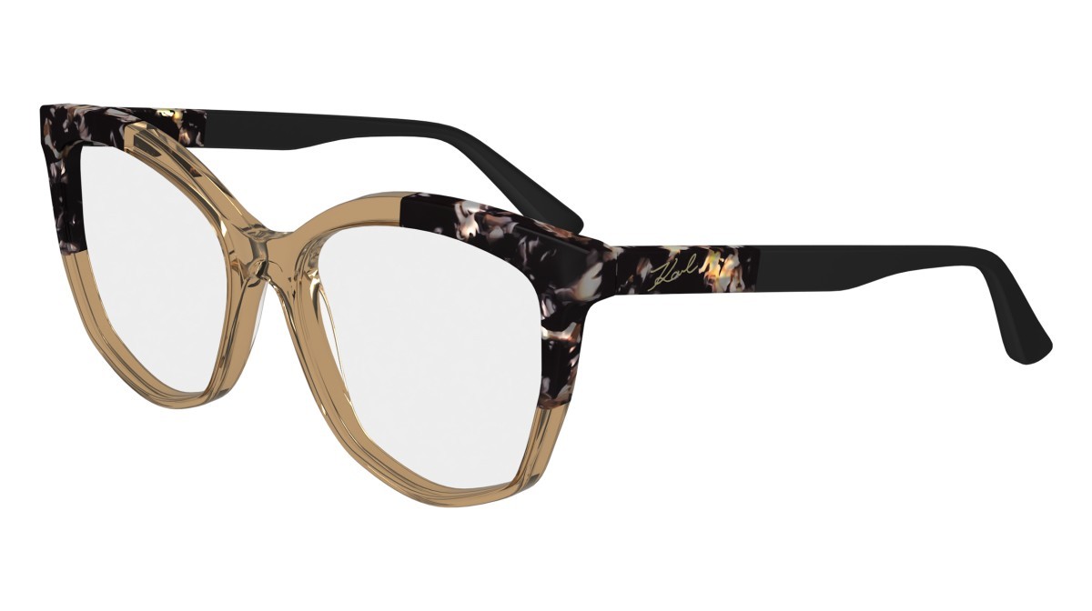 Occhiali da vista Karl Lagerfeld KL6154 (245) colore brown/marble brown forma rettangolare 