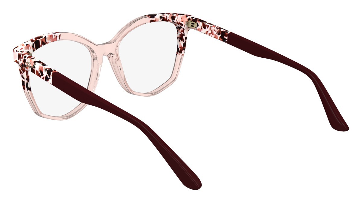 Occhiali da vista Karl Lagerfeld KL6154 (618) colore rose/marble rose forma rettangolare 