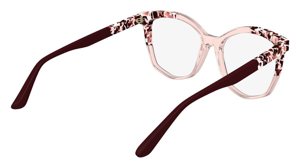 Occhiali da vista Karl Lagerfeld KL6154 (618) colore rose/marble rose forma rettangolare 