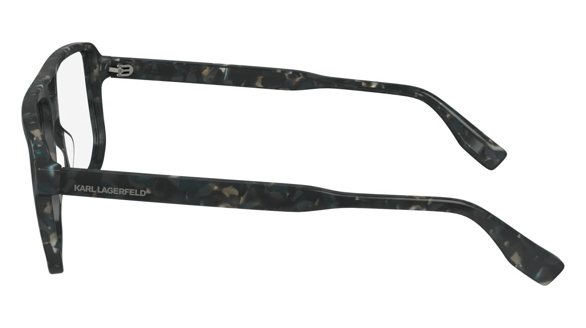 Eyeglasses Karl Lagerfeld KL6156 (023) color marble grey shape aviator 