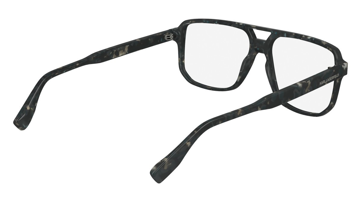 Eyeglasses Karl Lagerfeld KL6156 (023) color marble grey shape aviator 