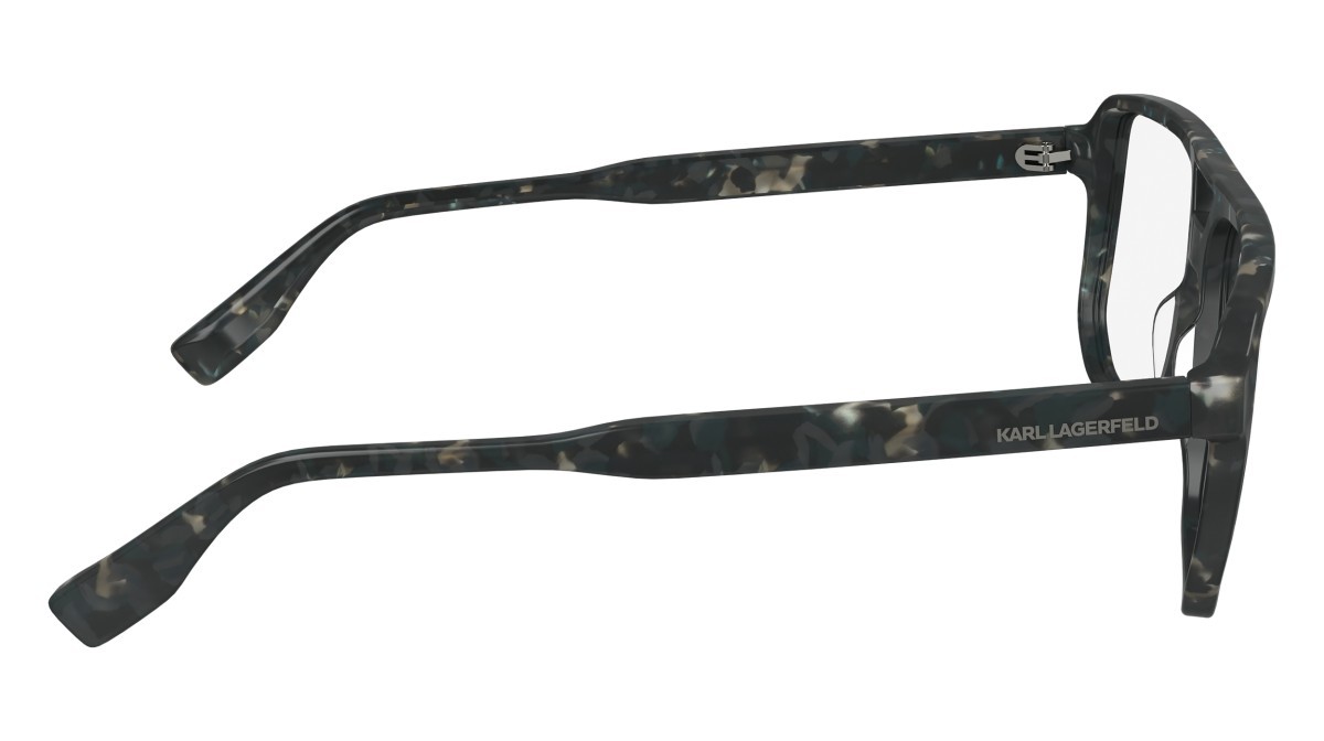 Eyeglasses Karl Lagerfeld KL6156 (023) color marble grey shape aviator 
