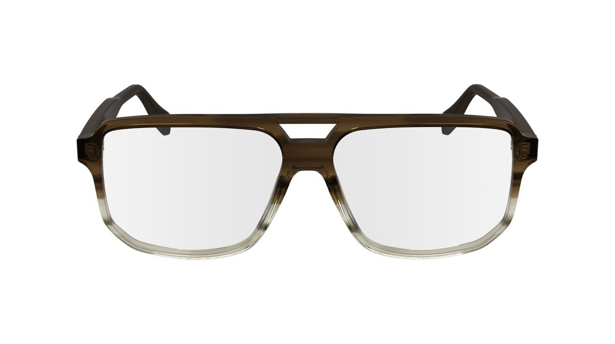 Occhiali da vista Karl Lagerfeld KL6156 (246) colore brown/striped brown forma aviator 