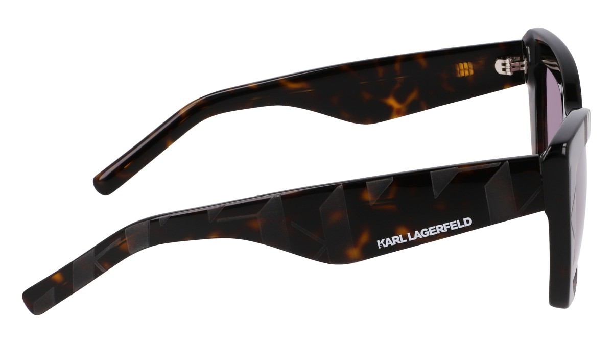 Occhiali da sole Karl Lagerfeld KL6158S (242) colore dark tortoise forma cat eye lenti grey gradient